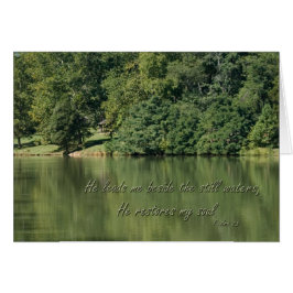 Salmo 23 Él me lleva al lado de las aguas residual