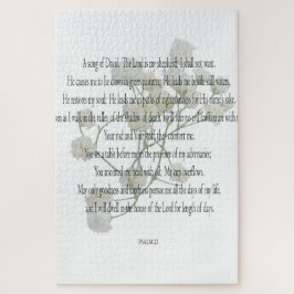 Salmo 23, Flor blanca, rompecabezas difícil