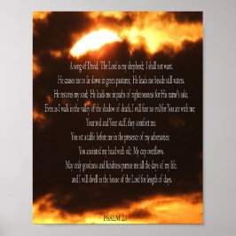 Salmo 23, Impresión contra incendios, Papel Poster