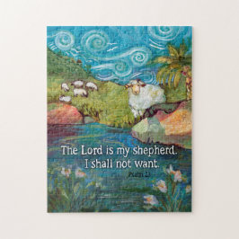 Salmo 23, Señor es mi pastor Puzzle de 11x14"