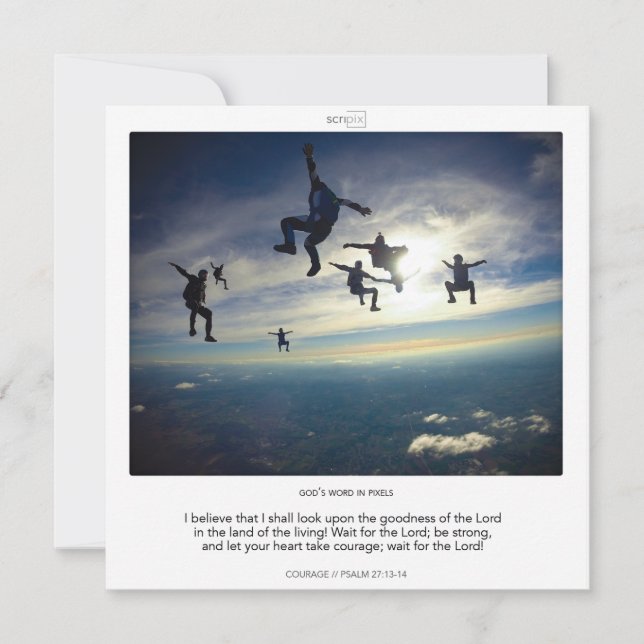 Salmo 27-13-14 Tarjeta SCRIPIX DE VALOR (Anverso)