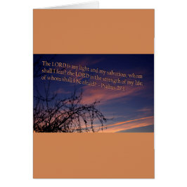 Salmo 27:1 al amanecer