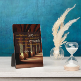 Salmo 27:1 Placa ligera y fuerte