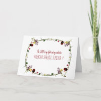 Salmo 27:1, Señor, a quien le temo tarjeta de salu