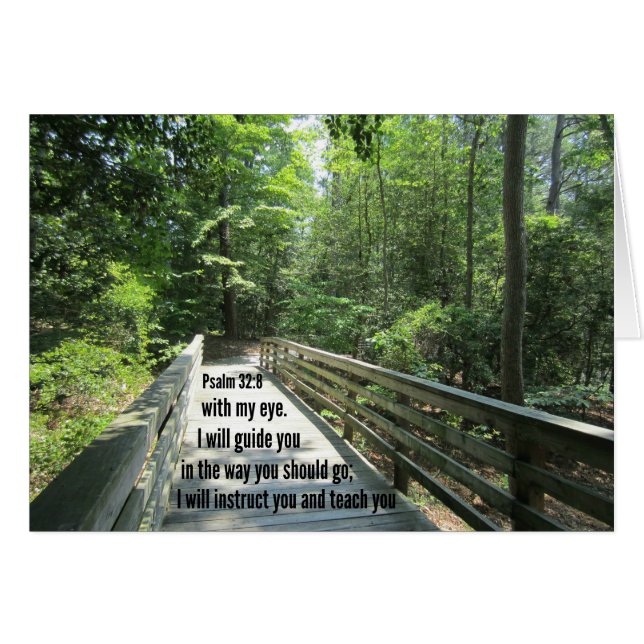 Salmo 32:8 Te enseñaré y te enseñaré... (Anverso (Horizontal))