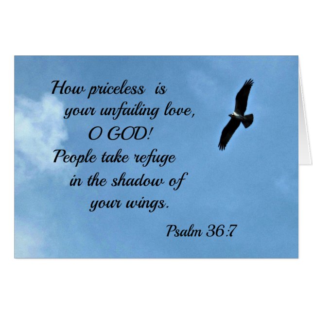 Salmo 36:7 (Anverso (Horizontal))