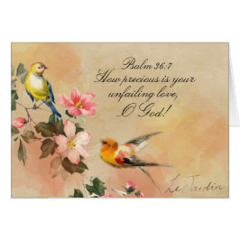 Salmo 36:7 Tu Inquebrantable Amor A DIOS, Tarjeta