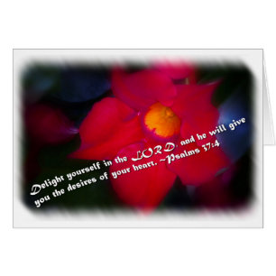 Salmo 37:4 sobre blanco