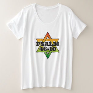 Salmo 46-10 - Camiseta de tamaño más grande para m