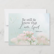 Salmo 46:10 Estar quieto y saber que soy la tarjet