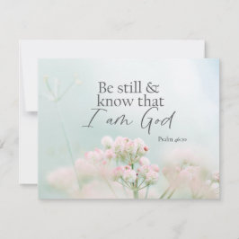 Salmo 46:10 Estar quieto y saber que soy la tarjet