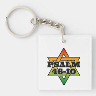 Salmo 46-10 - Llavero de Acrílico