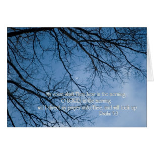 Salmo 5:3 Mi voz oirás en la mañana