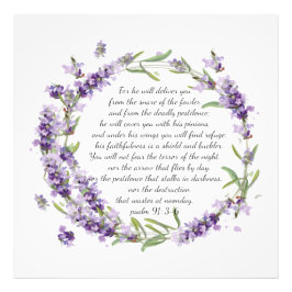 Salmo 91:3-6 foto impresa