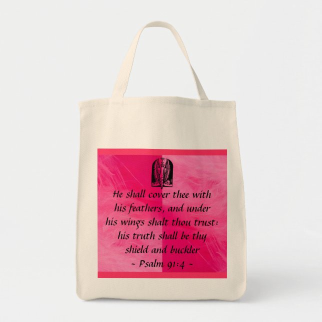 Salmo 91:4 bolsa (Frente)