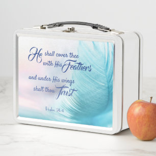Salmo 91:4 King James Lunch Box