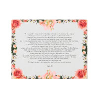 Salmo 91 arte Metalizado en la pared