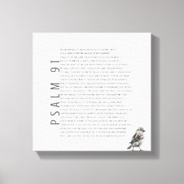 Salmo 91 Biblia Escritura Rótulo de Arte de Aves C