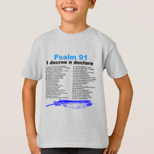 Salmo 91 Camiseta de Raglan Cristianos