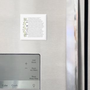 Salmo 91 Imán de Escritura con Verde Vegetación