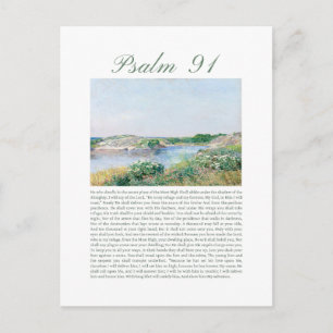 Salmo 91 tarjeta postal de versículo bíblico