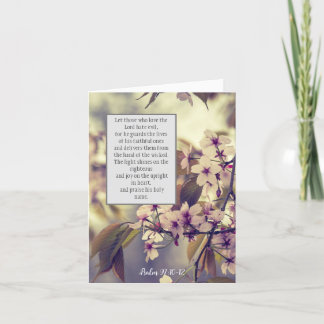 Salmo 97:10-12, tarjeta plegada cristiana