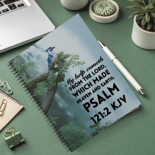 Salmo de 8,5 x 11 cuadernos espirales 121:2 KJV