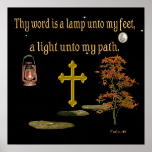 Salmo de arte cristiano1:19 poster