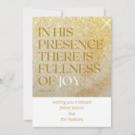 Salmo de Navidad de polvo de oro moderno 