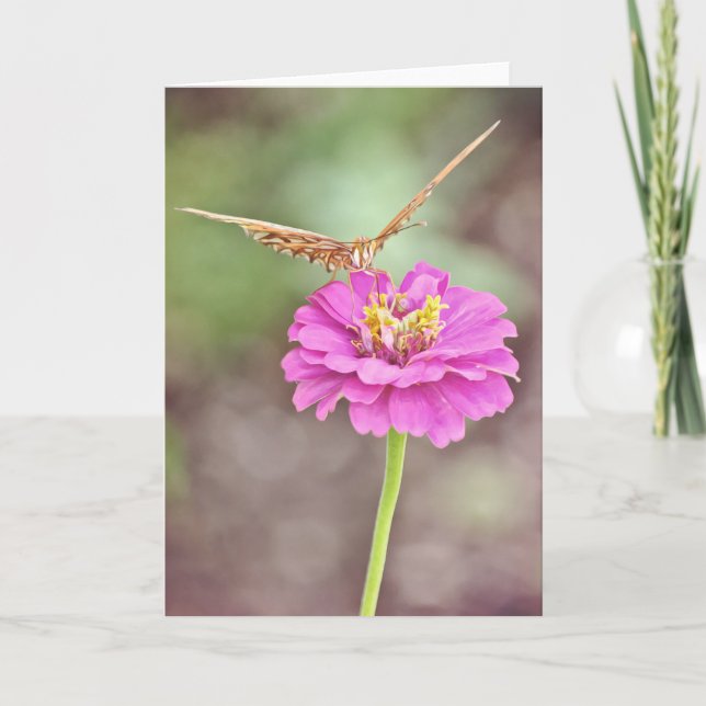 Salmo de tarjeta de escritura de néctar de maripos (Anverso)