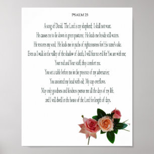 Salmo, Flor de Rosa, Póster de Valor Papel (Mate)
