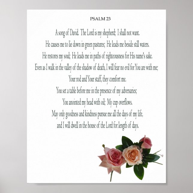 Salmo, Flor de Rosa, Póster de Valor Papel (Mate) (Frente)