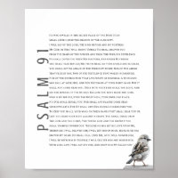 Salmo moderno 91 Escritura bíblica Arte cristiano 