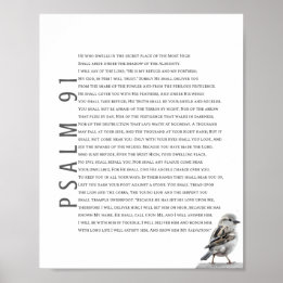 Salmo moderno 91 Escritura bíblica Arte cristiano