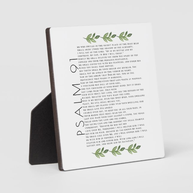 Salmo moderno 91 La vegetación deja la placa crist (Anverso)