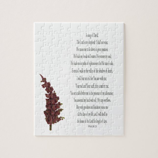 Salmo, rompecabezas de desafío floral vegetal verd (Vertical)