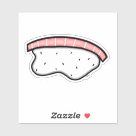 Salmon Nigiri Sushi Personalizado Pegatina de Viny