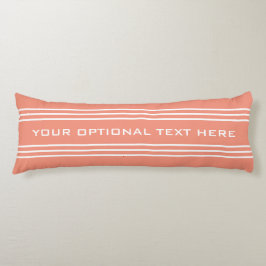 Salmon Stripes personalizado almohada de cuerpo de