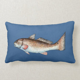 Salmones en la almohada azul