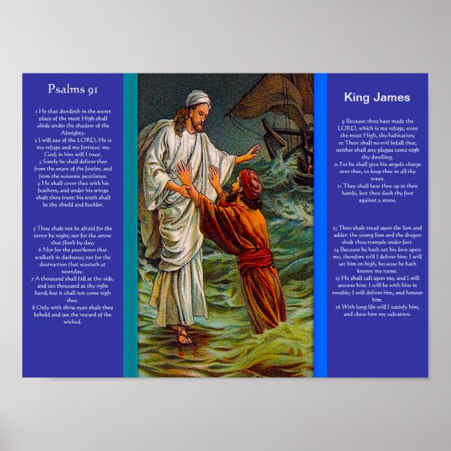 Salmos capítulo 91 Posters 6 (Frente)