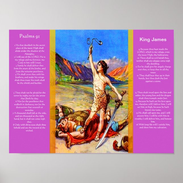 Salmos capítulo 91 Posters 8 (Frente)