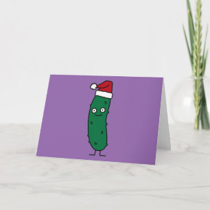 Salmuera de eneldo del navidad que lleva un gorra