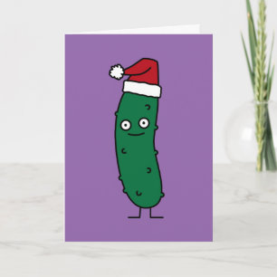 Salmuera de eneldo del navidad que lleva un gorra