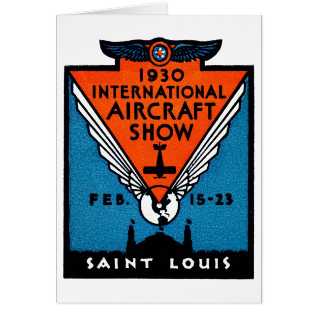 Salón aeronáutico 1930 de St. Louis (Frente)