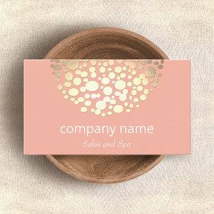 Salon and Spa Ropa Rosa con tarjeta de visita
