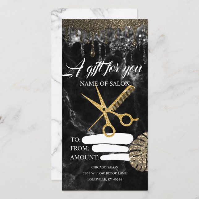 Salón Bar - Bolsa de certificados de bebidas (Anverso / Reverso)