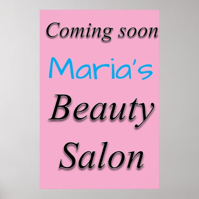 Salon Barbershop Posters Beauty Salon Coming Soon (Frente)