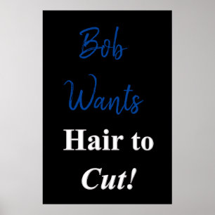 Salon Barbershop Posters de pelo para cortar