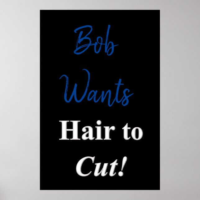 Salon Barbershop Posters de pelo para cortar (Frente)