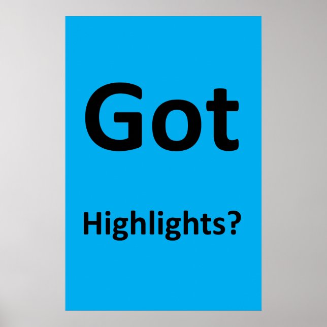 Salon Barbershop Posters Got Highlights? (Frente)